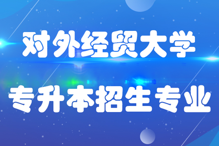 對外經(jīng)濟(jì)貿(mào)易大學(xué)專升本招生專業(yè)