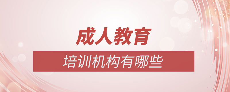 成人教育培訓機構(gòu)有哪些