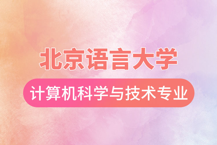 北京語言大學(xué)計(jì)算機(jī)科學(xué)與技術(shù)專業(yè)怎么樣？