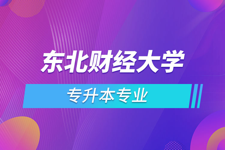 東北財經(jīng)大學有哪些專升本專業(yè)嗎？