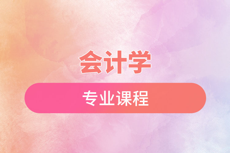 會計學(xué)專業(yè)課程