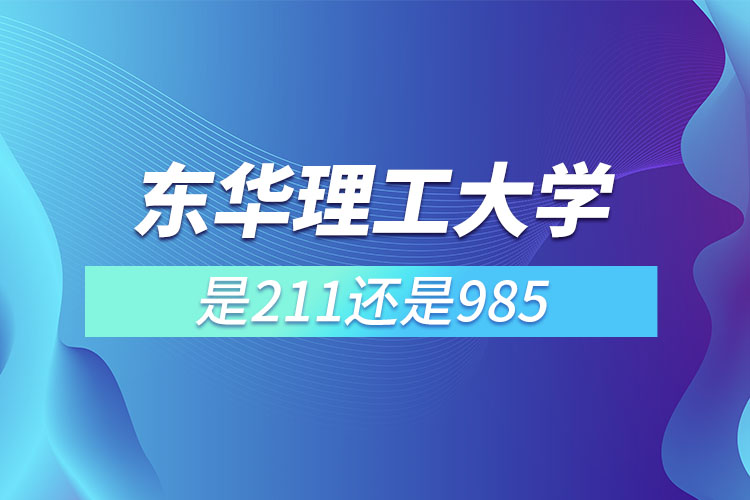 東華理工大學是985還是211