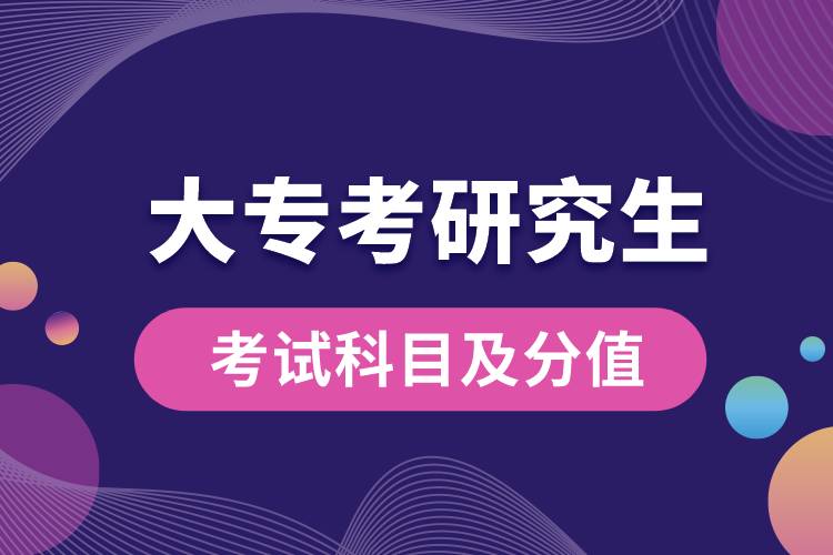 大專考研究生考哪些科目？滿分多少？
