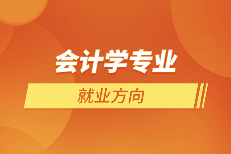 會計學專業(yè)就業(yè)方向