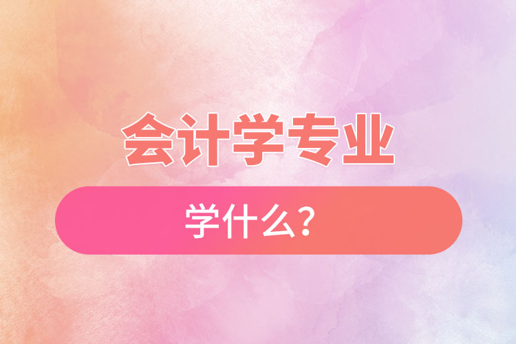 會(huì)計(jì)學(xué)專業(yè)學(xué)什么？