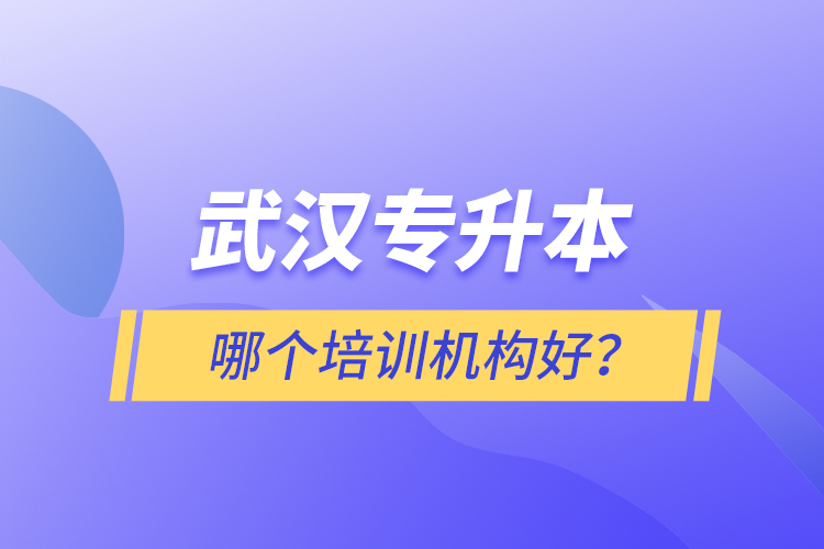 武漢專升本哪個培訓(xùn)機構(gòu)好？