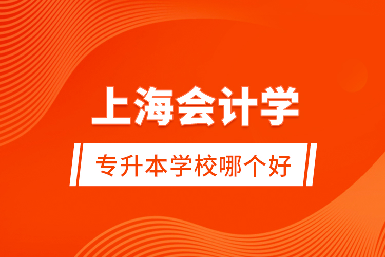 上海會(huì)計(jì)學(xué)專(zhuān)升本學(xué)校哪個(gè)好？