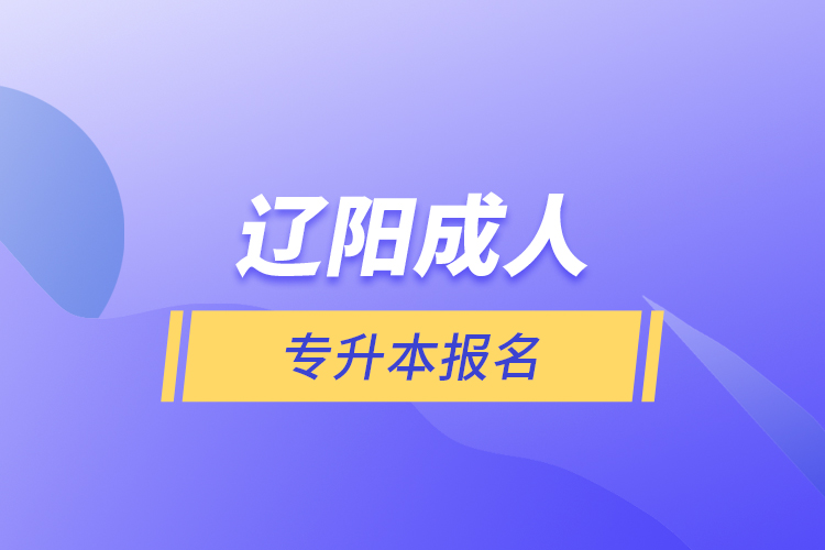 遼陽成人專升本報(bào)名