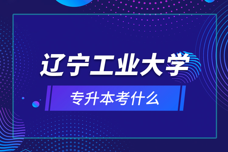 遼寧工業(yè)大學(xué)專升本考什么